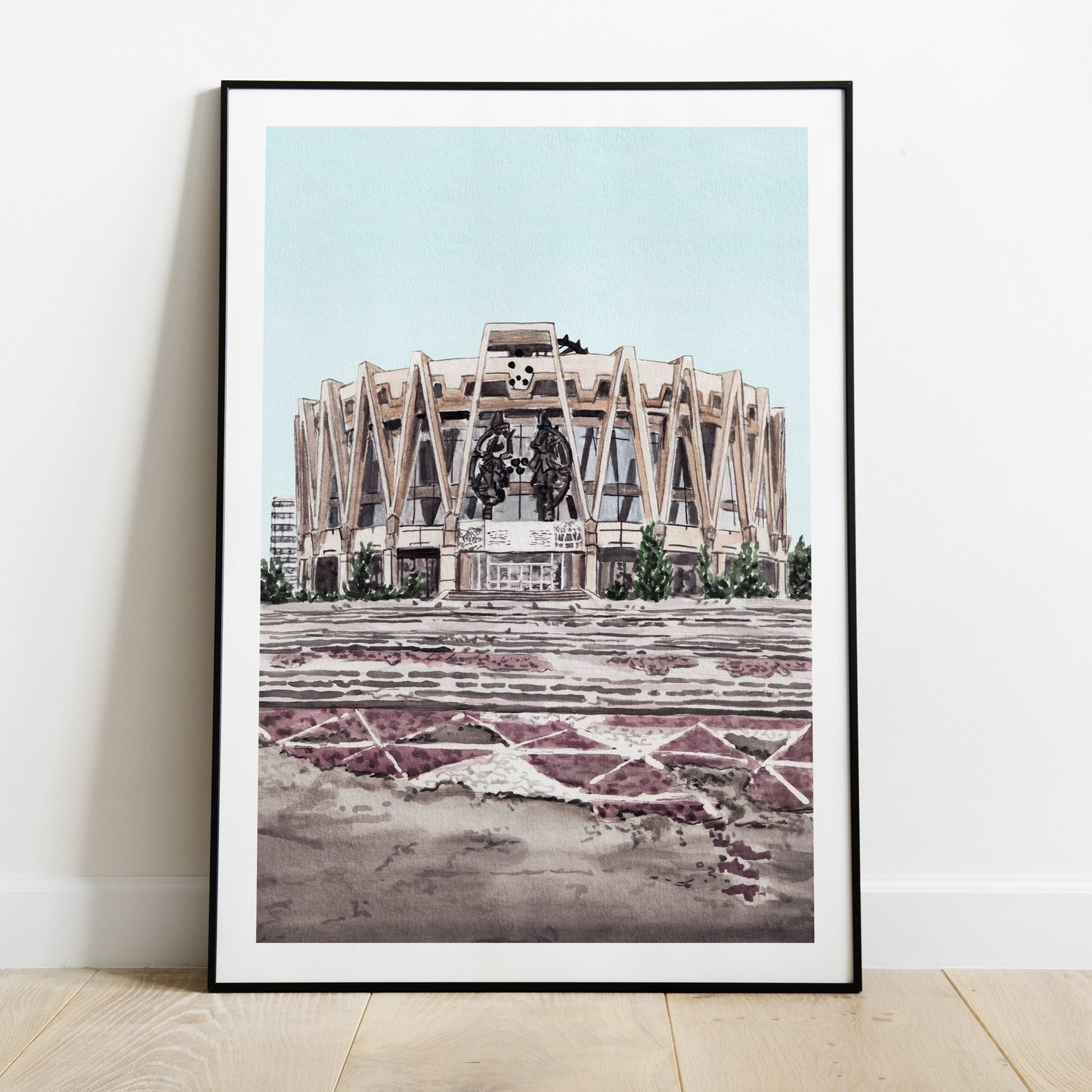 Chisinau Moldova Watercolor Art Print - NorrskenArt