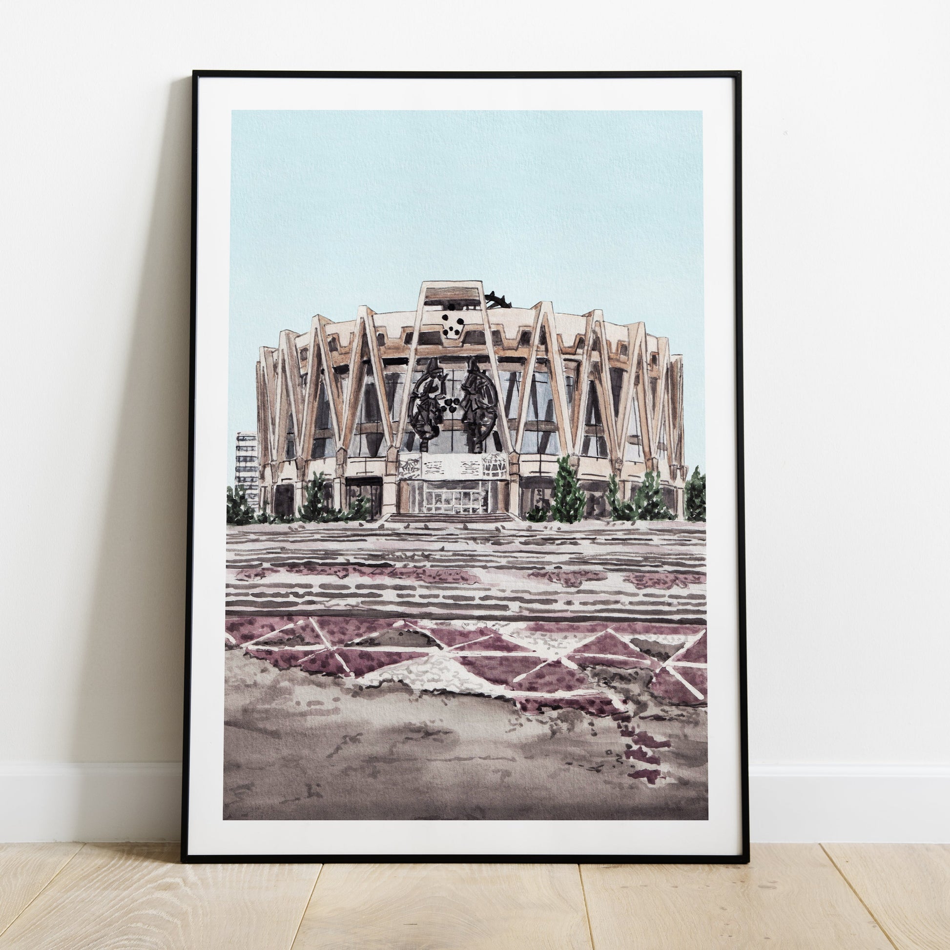 Chisinau Moldova Watercolor Art Print - NorrskenArt