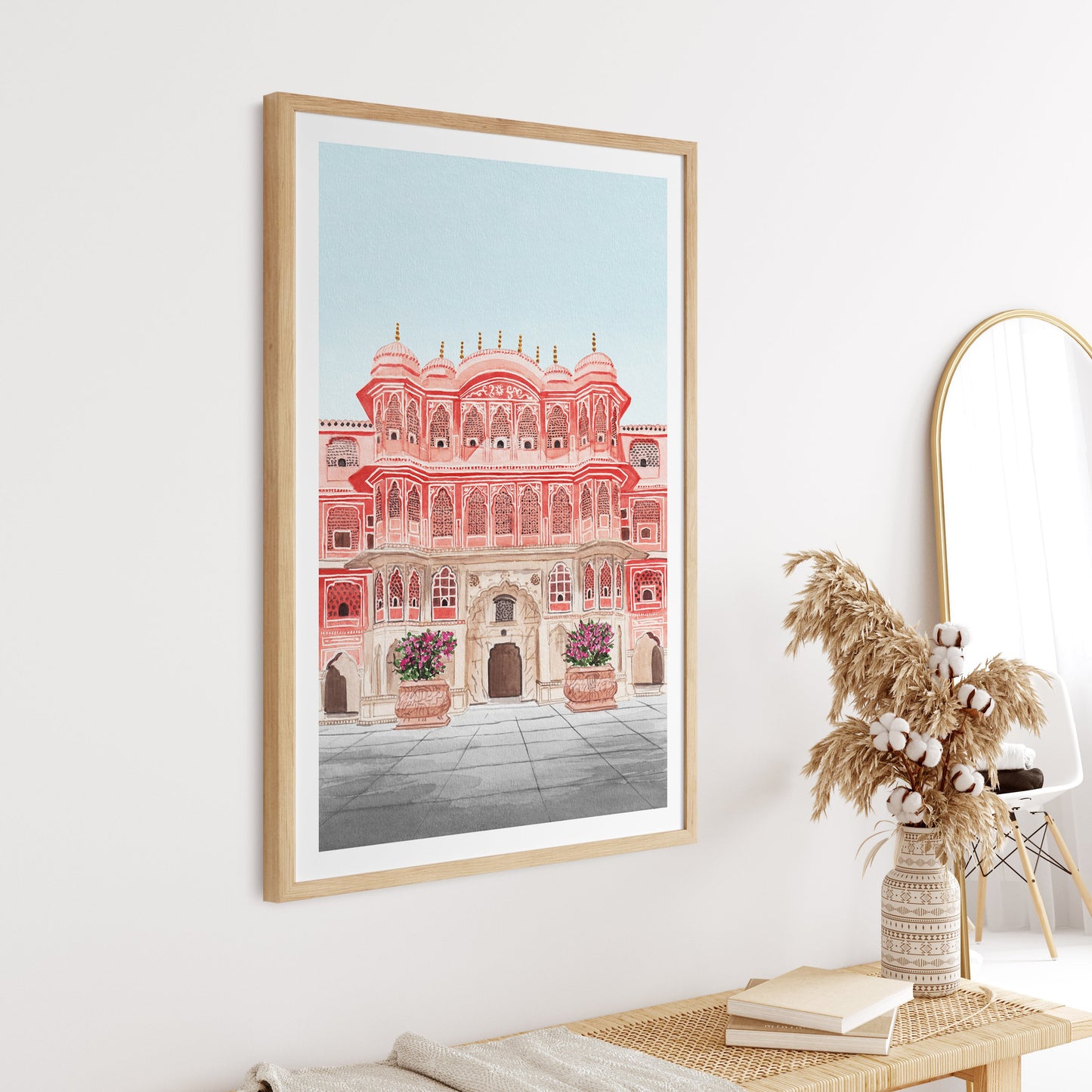 Jaipur India watercolor art