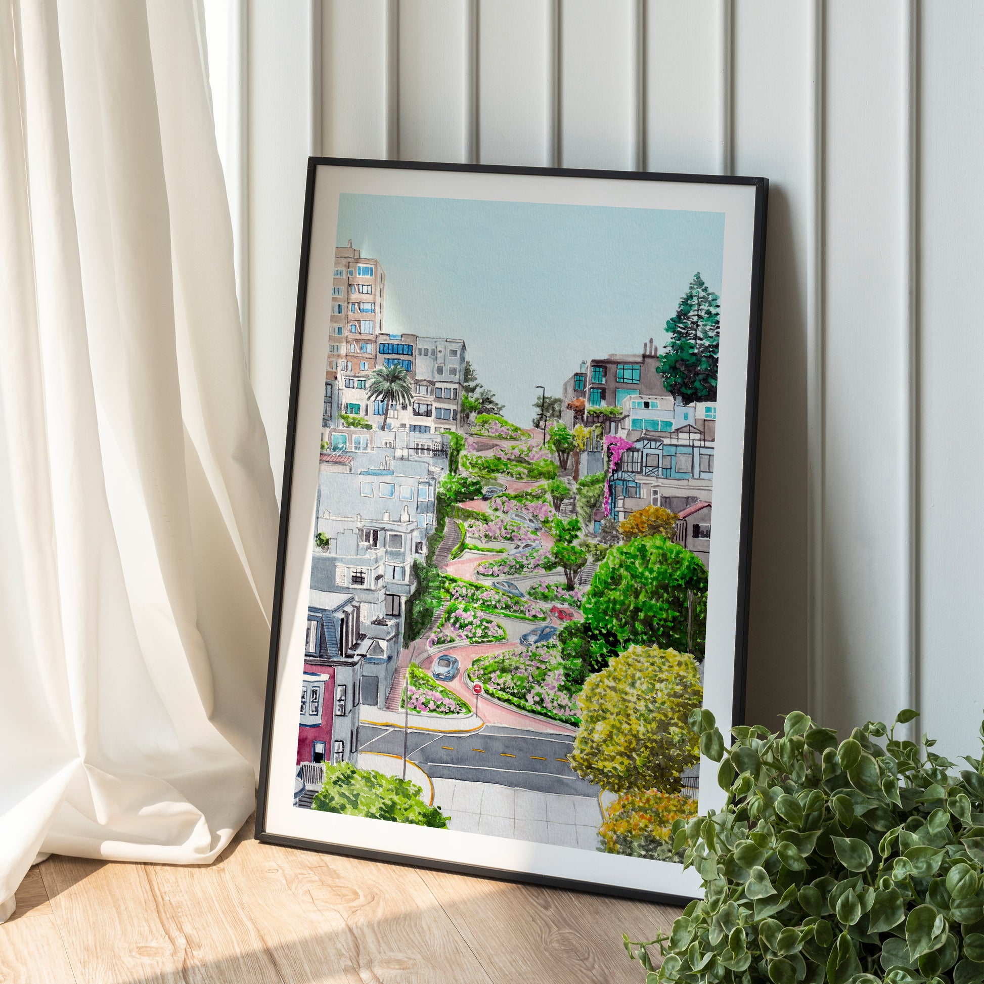 Lombard Street San Francisco Art - NorrskenArt