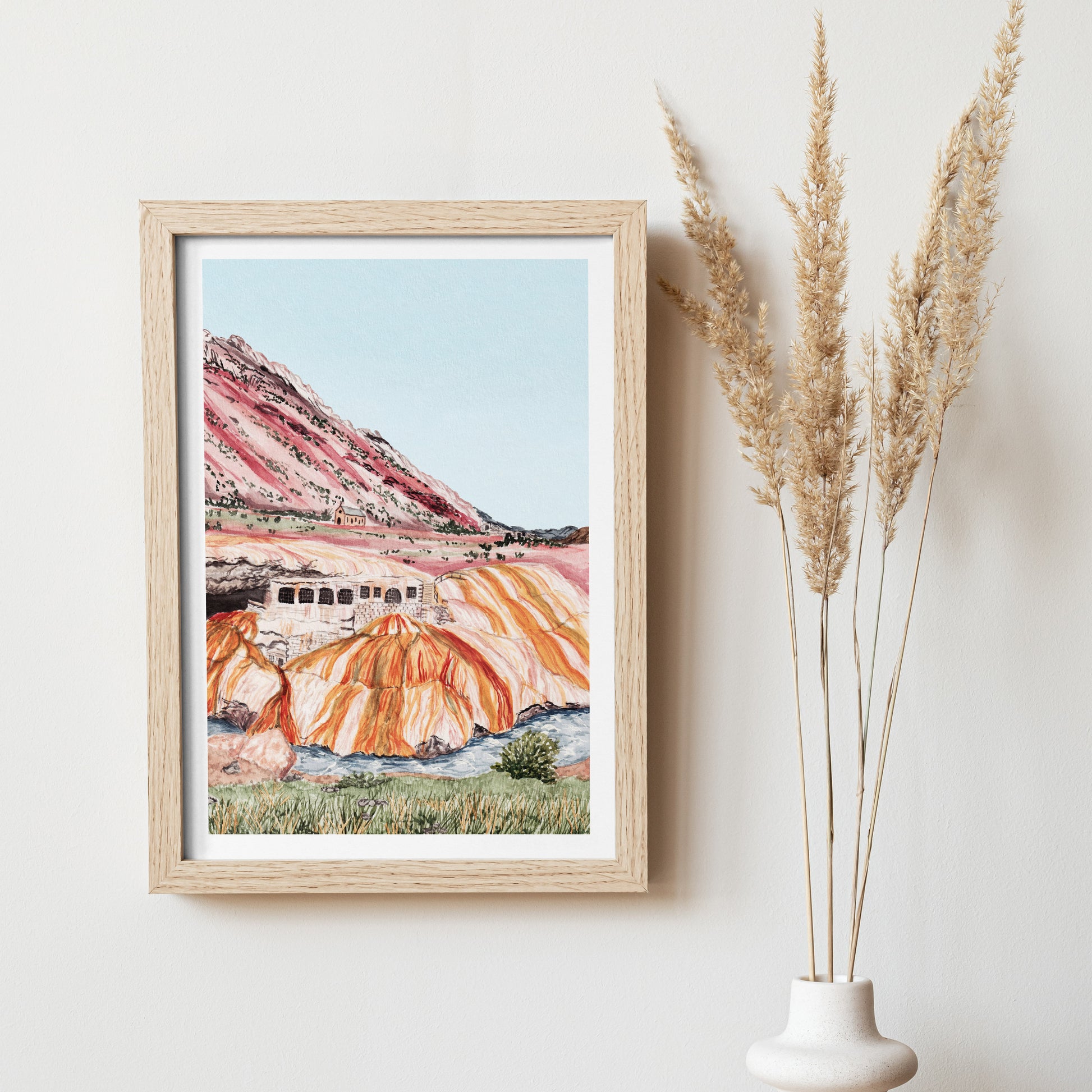 Mendoza watercolor landscape
