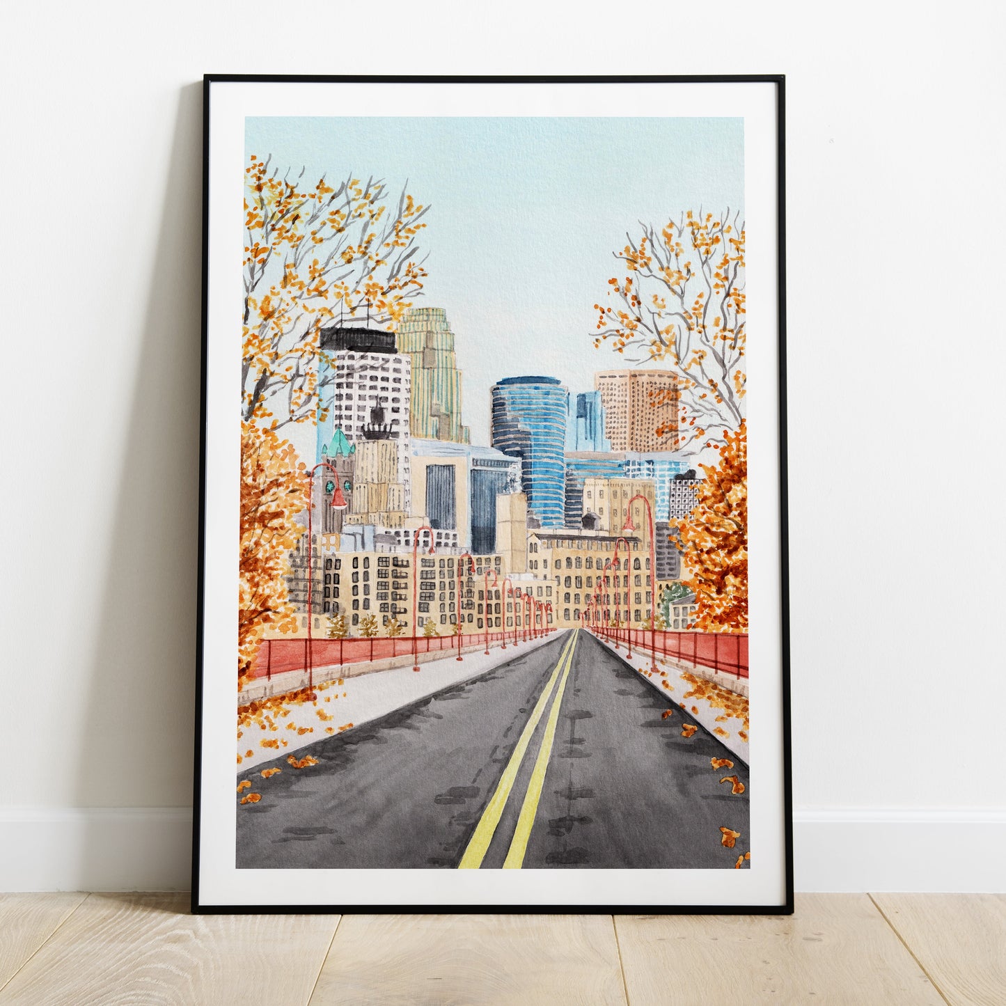 Minneapolis watercolor art