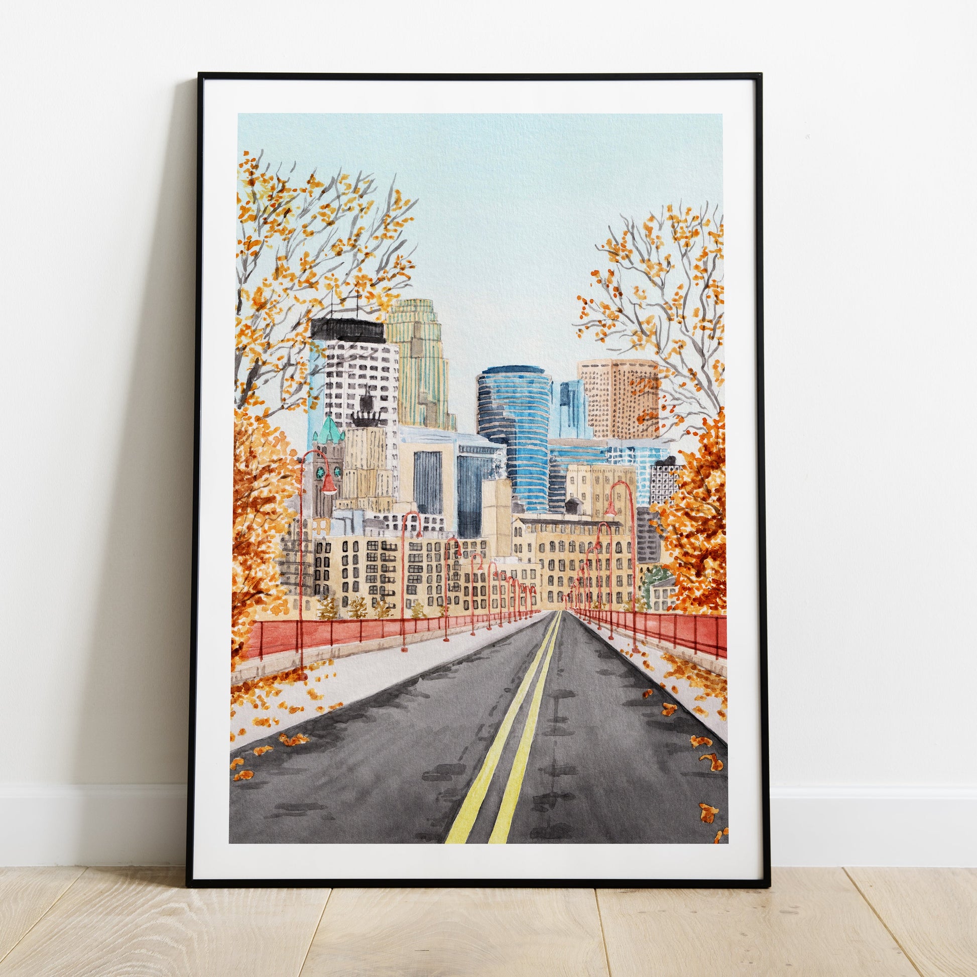 Minneapolis watercolor art
