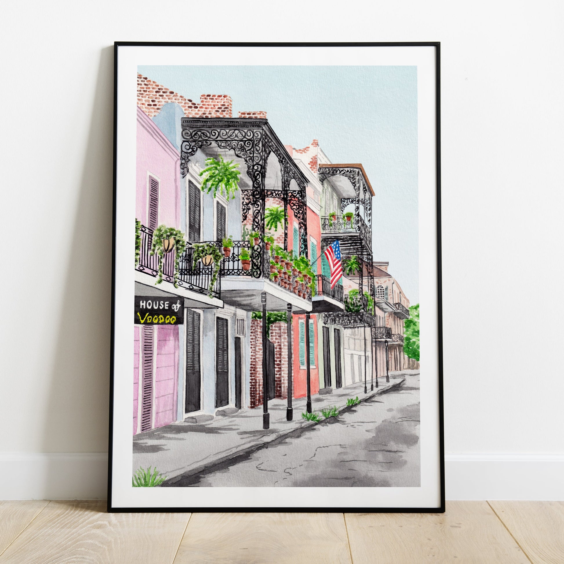 New Orleans French Quarter Cityscape Travel Gift Southern Decor