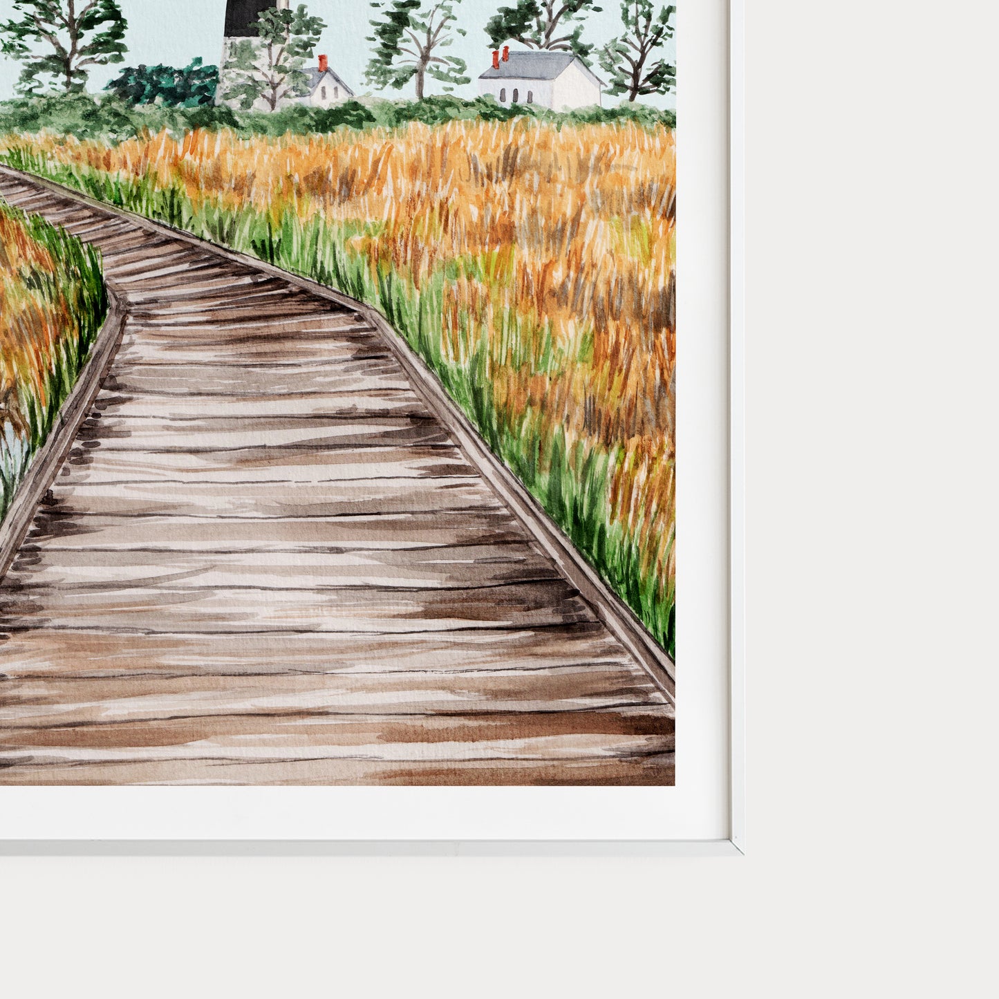 Outer Banks watercolor painting - NorrskenArt