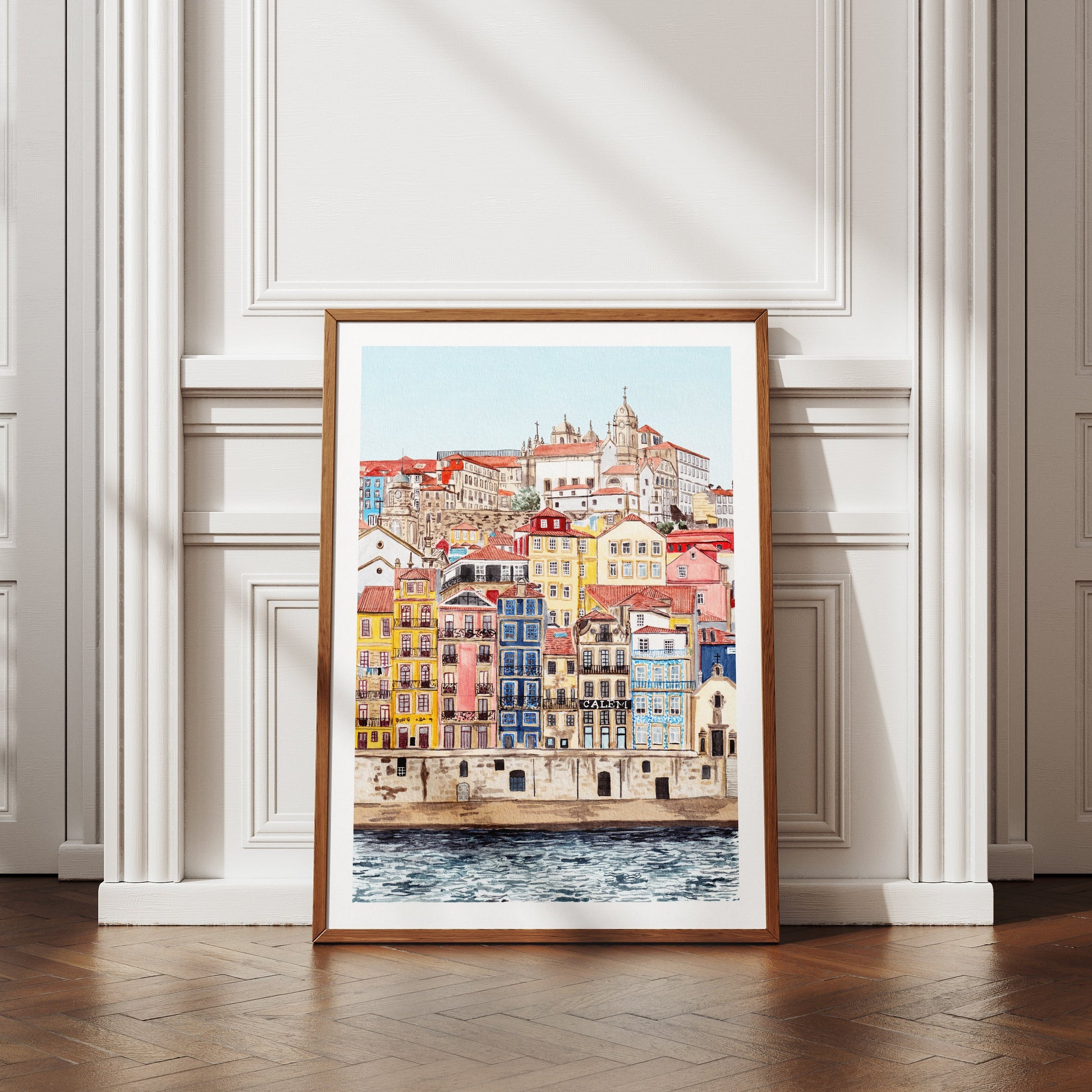 Porto watercolor painting - NorrskenArt