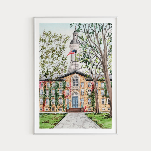 Princeton New Jersey Art Print - Watercolor Painting - NorrskenArt