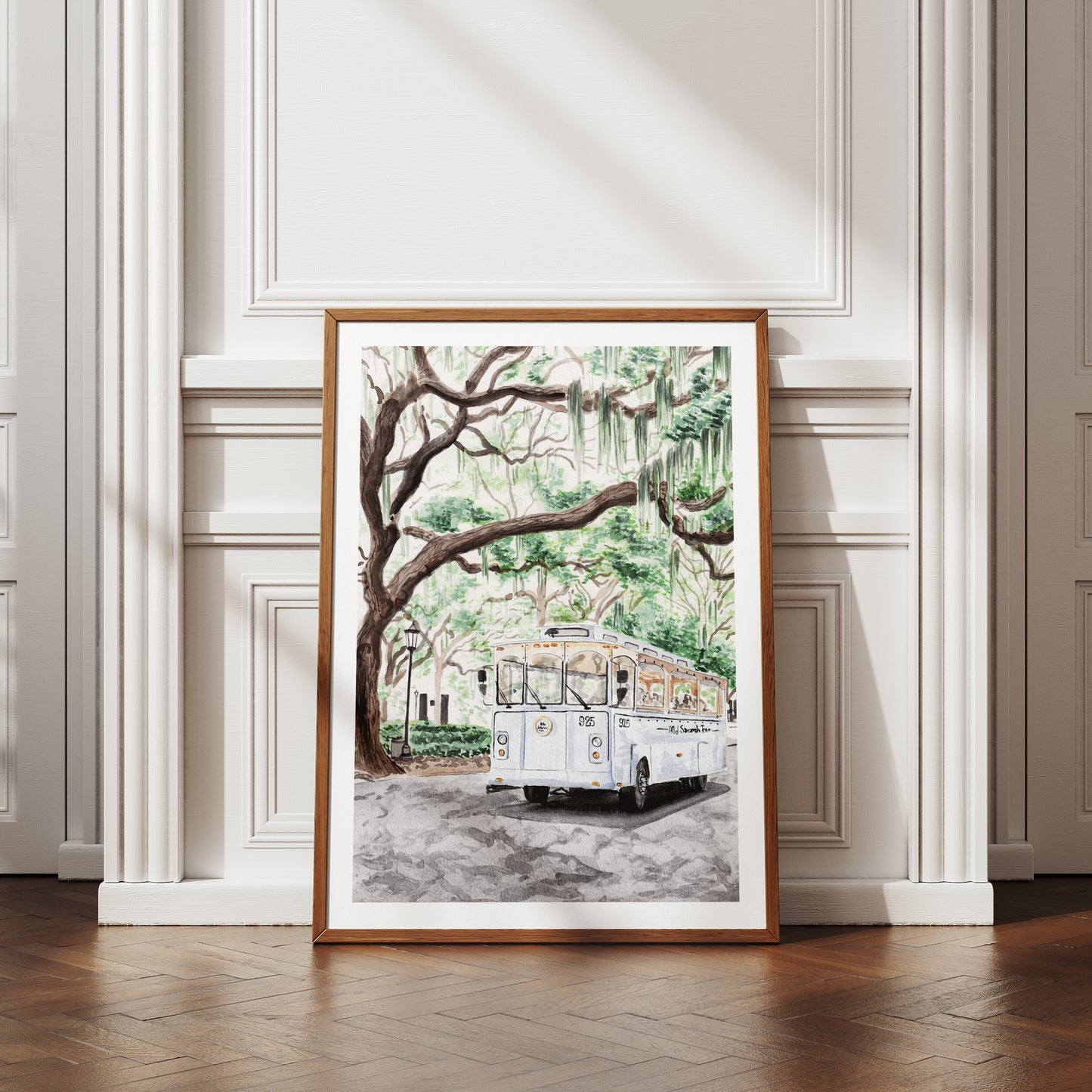Savannah Georgia Print, Savannah Wall Art, Savannah Painting, Savannah Cityscape, Georgia Art, Savannah Wall Decor