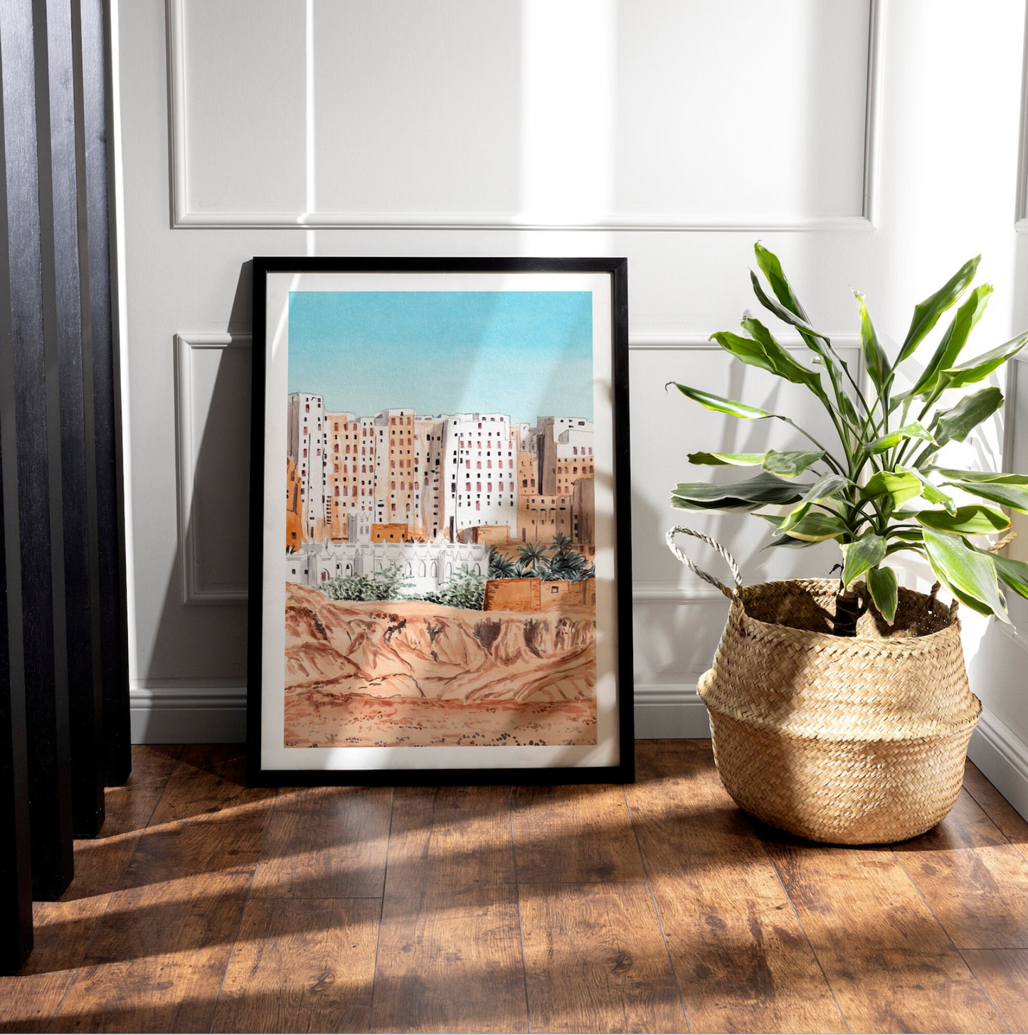 Yemen Cityscapes Set of 6 - Watercolor Art Prints - NorrskenArt