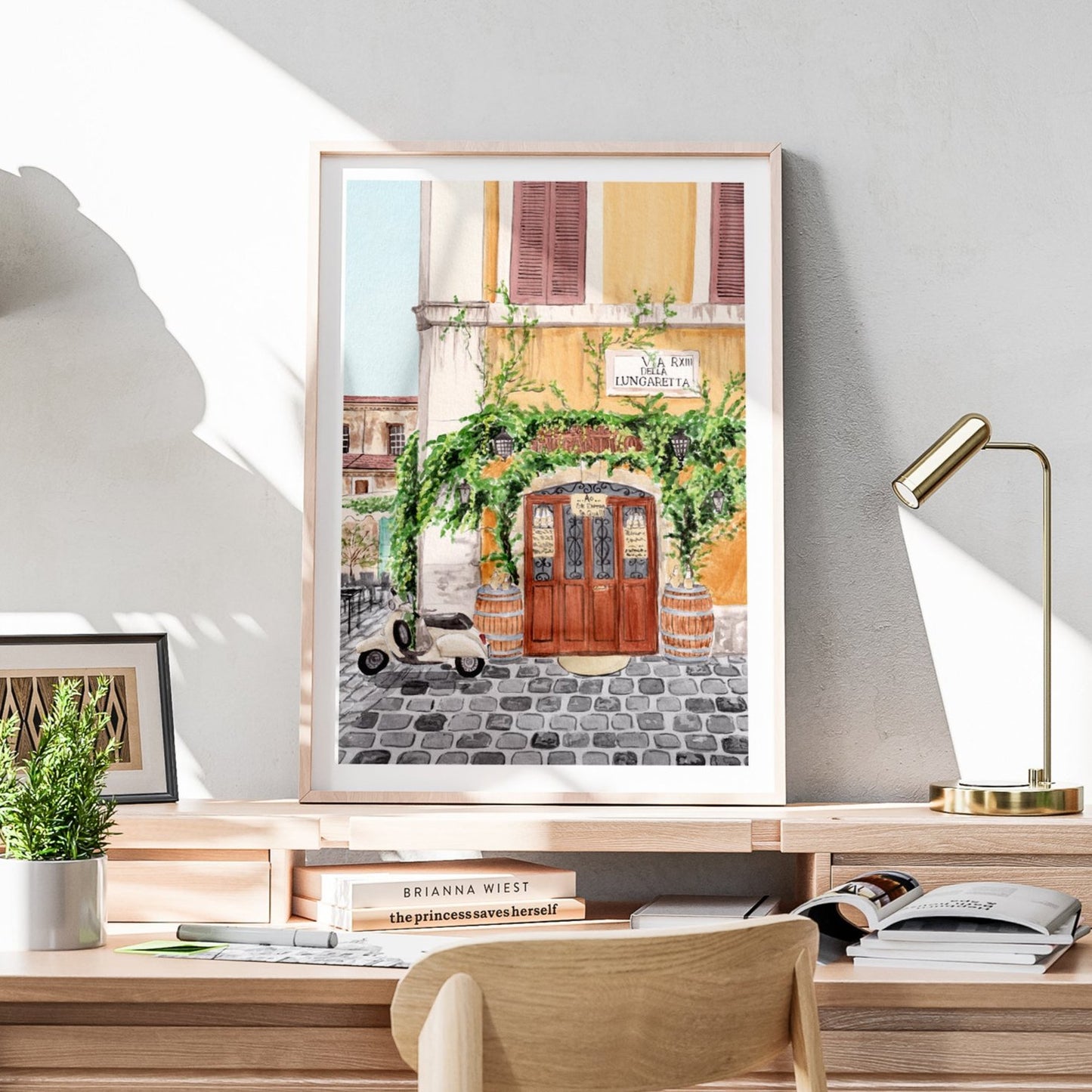 Trastevere Rome Wall Art Italian Travel Gift