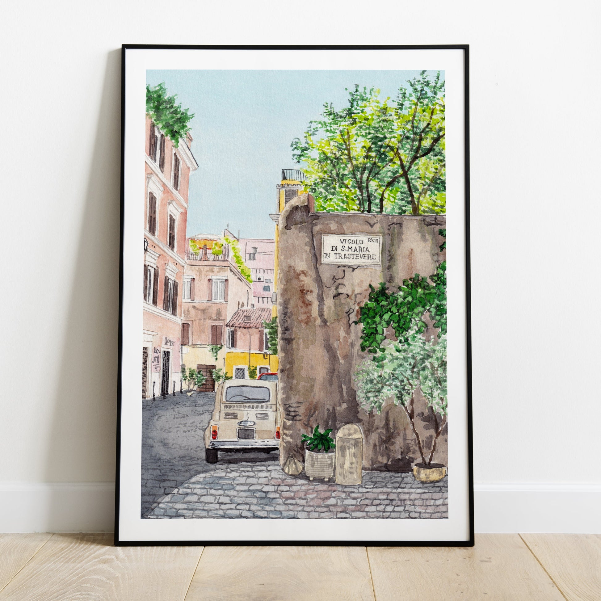 Trastevere Rome Cityscape Italian Decor - Travel Gift 