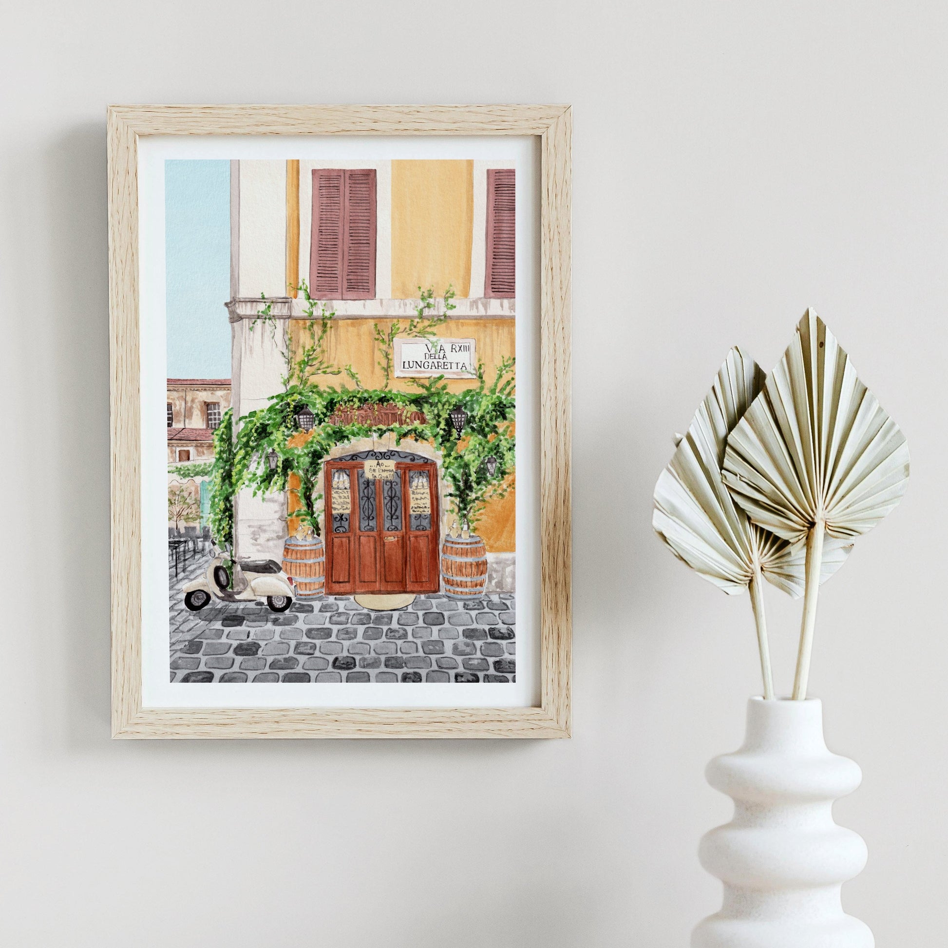 Trastevere Cityscape - Rome Wall Art - Travel Gift