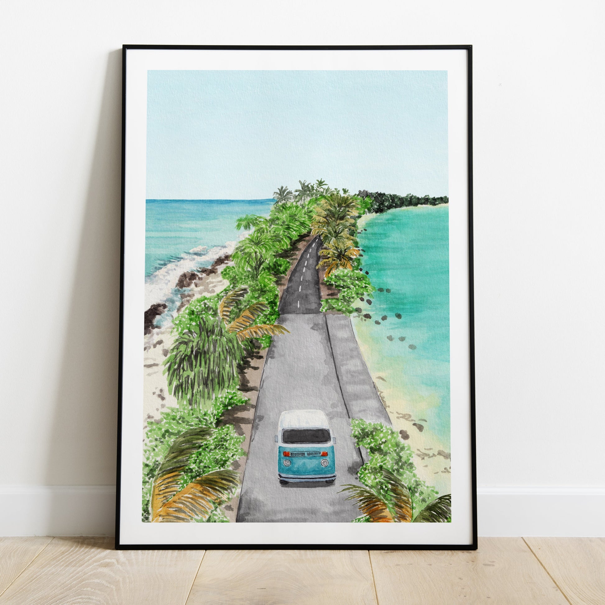 Tuvalu tropical wall art - NorrskenArt