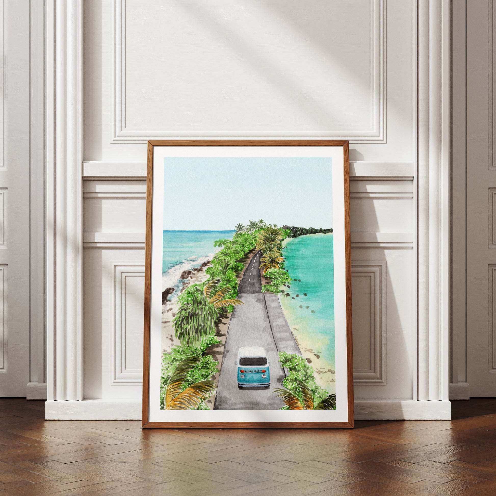 Tuvalu watercolor art - NorrskenArt