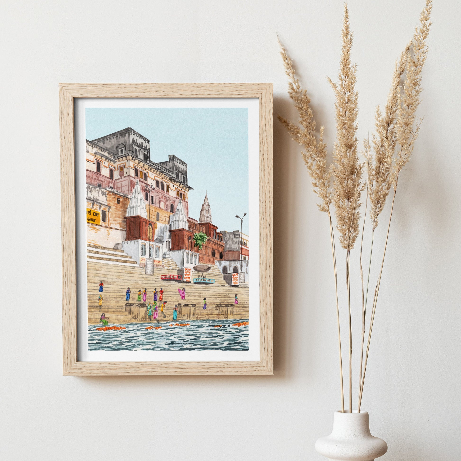 Varanasi Art Print - NorrskenArt