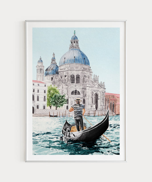 Venice Italy watercolor art