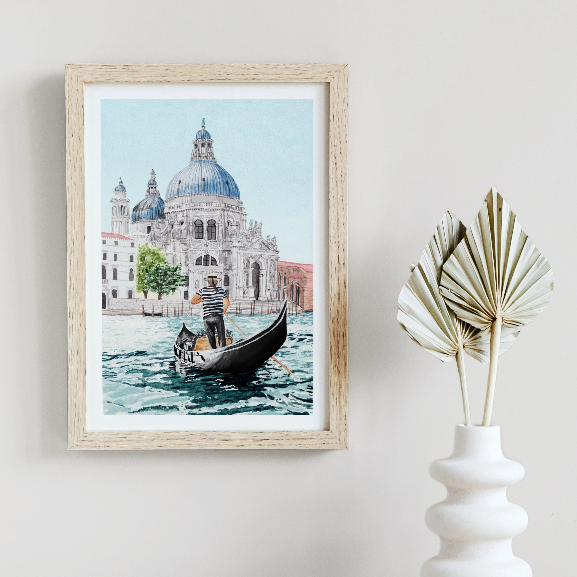 Venice Watercolor Print - Printable Digital Art - NorrskenArt