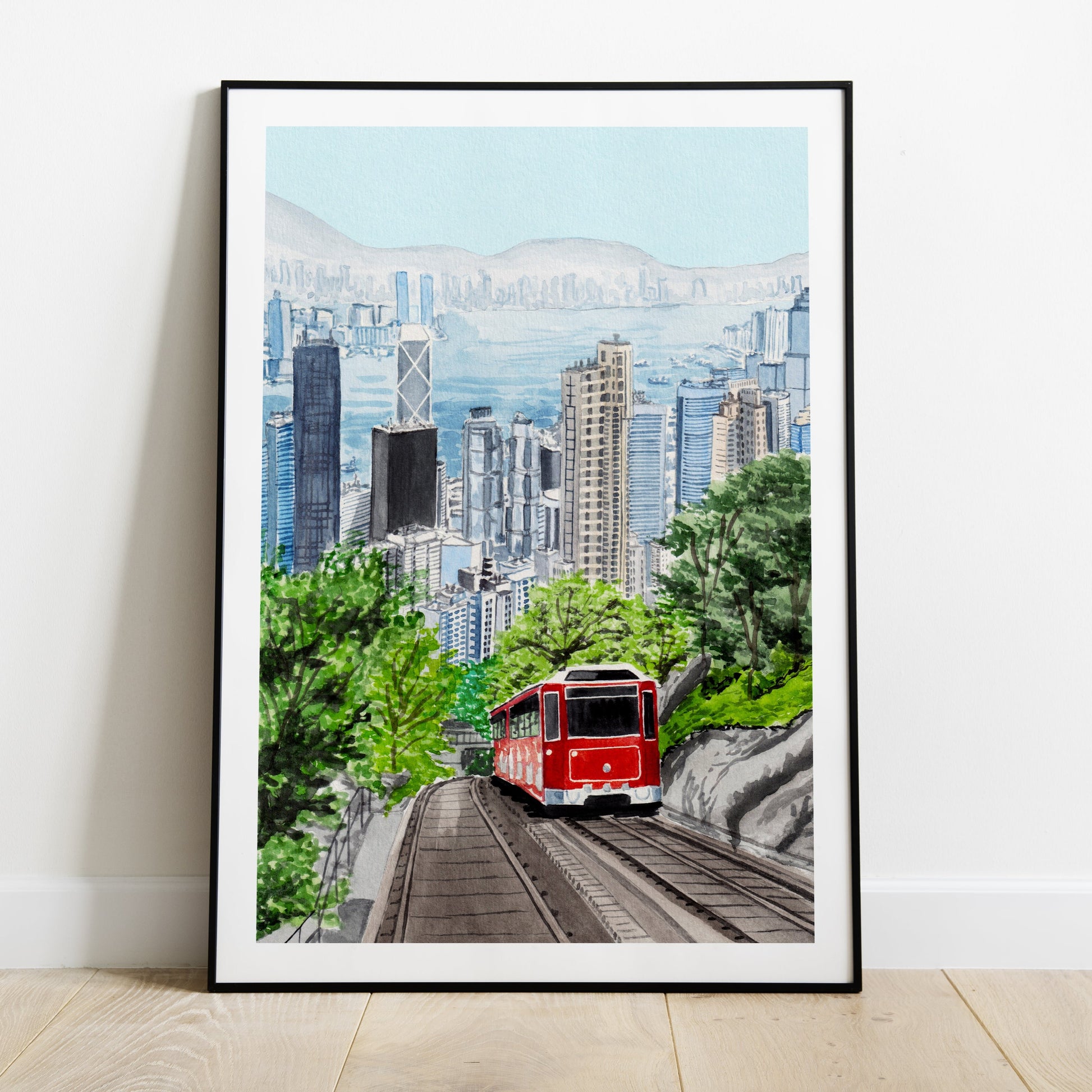 Victoria Peak Hong Kong Cityscape - NorrskenArt