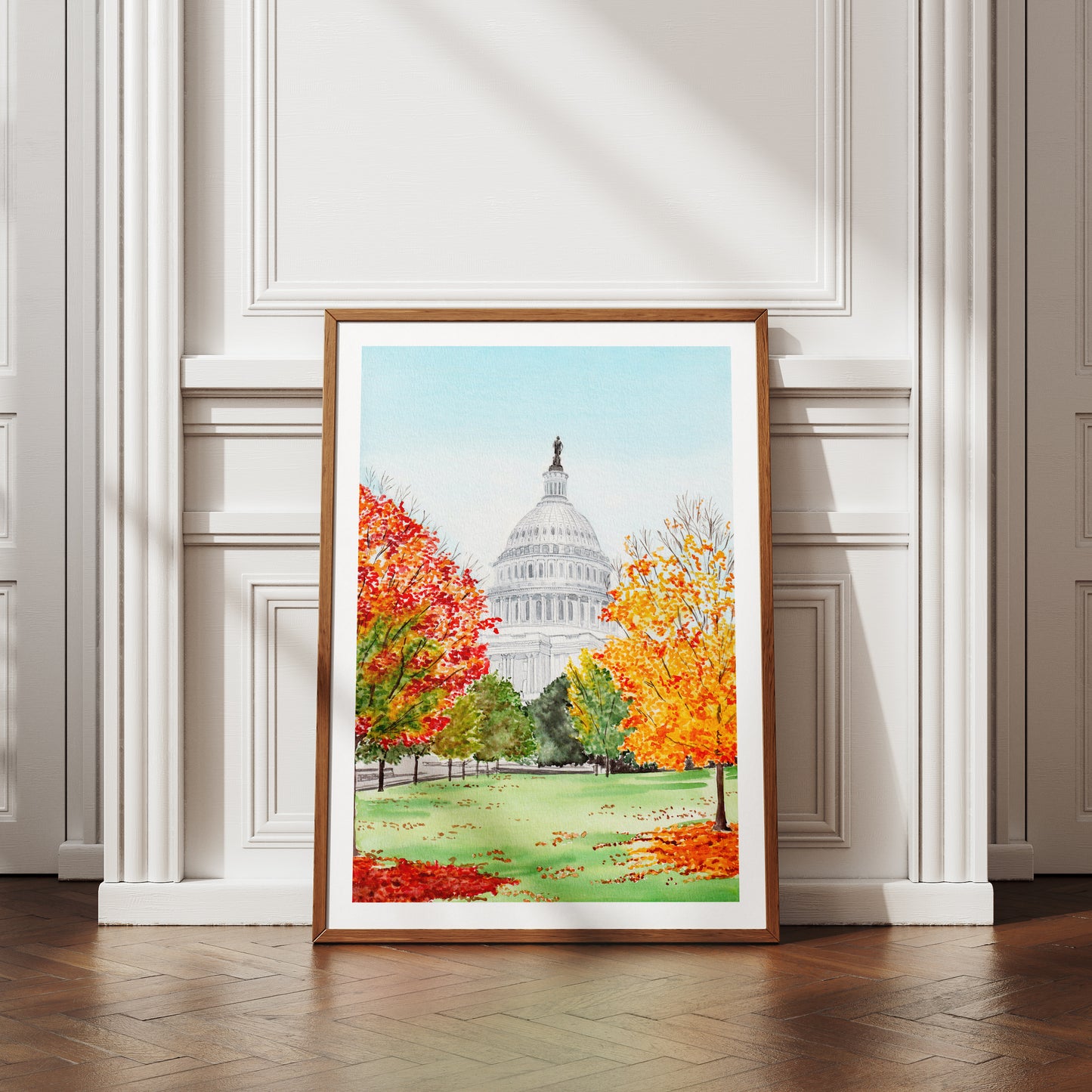 Washington watercolor art