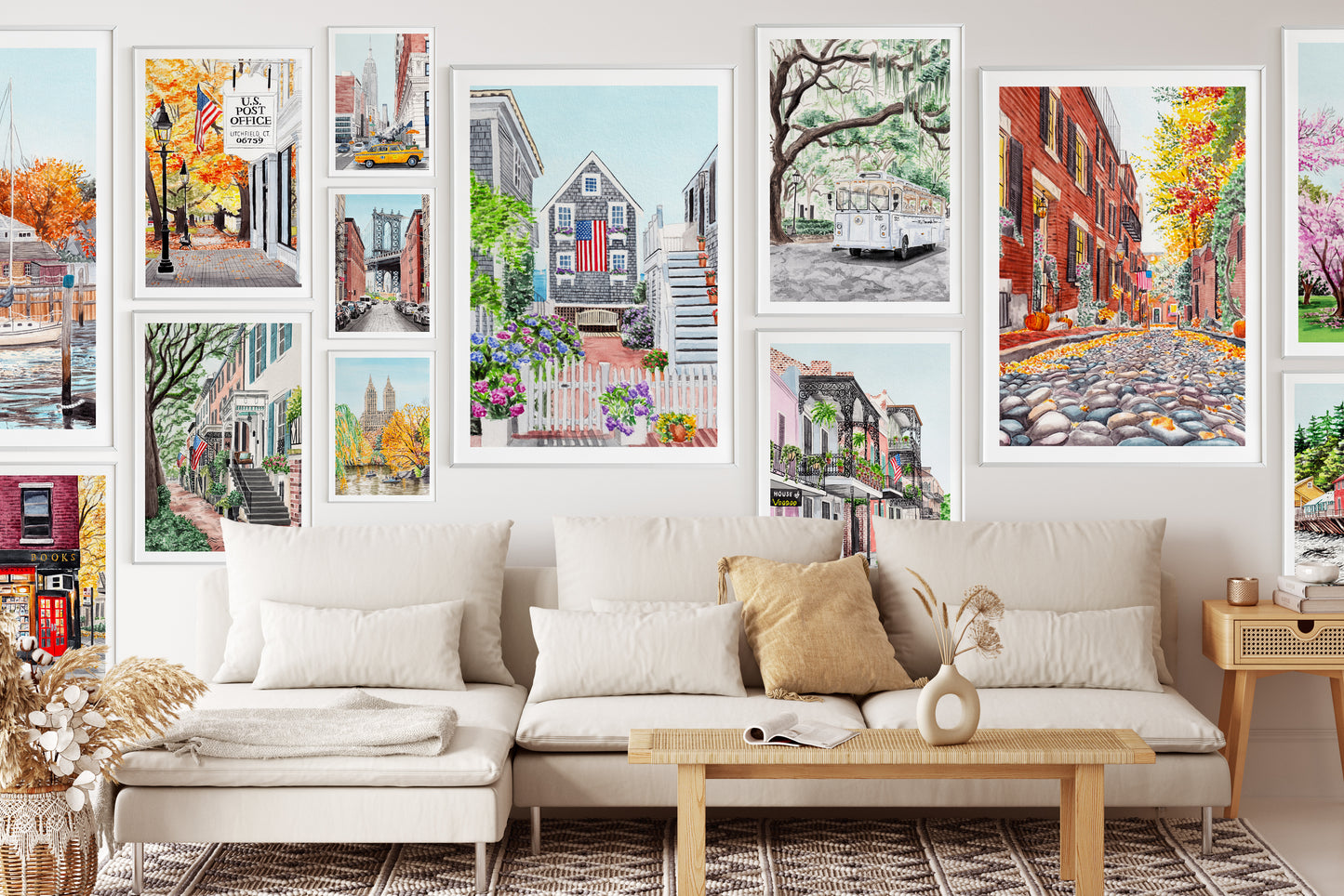 Watercolor Art Prints - Gallery Wall Art - NorrskenArt