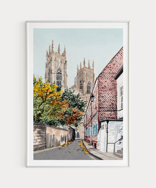 York watercolor art - NorrskenArt